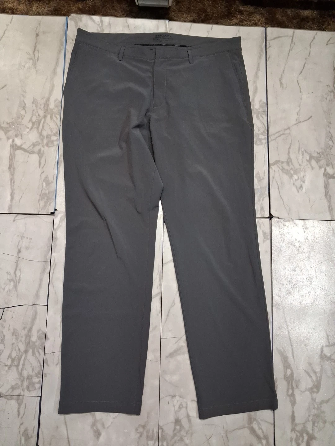 Nike Golf Pants Mens Size 38x32 Dri-Fit Victory Slim Fit Stretch DA3062 Gray