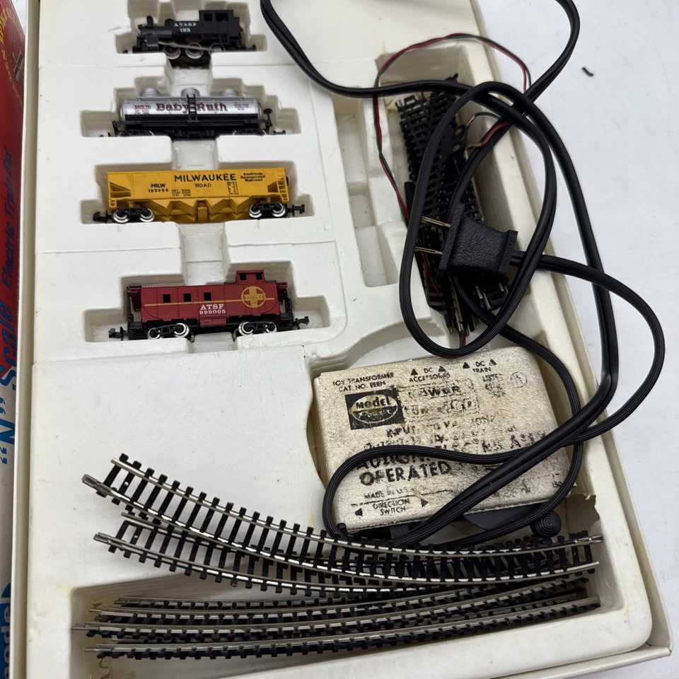 Model Power No 1180 Shifty Sam N Scale Golden Spike Electric Train Set - Image 3 of 4