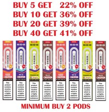 SKE CRYSTAL Replaceable Pre-Filled 20mg 2ml Replacement PODS Only | Not full BAR