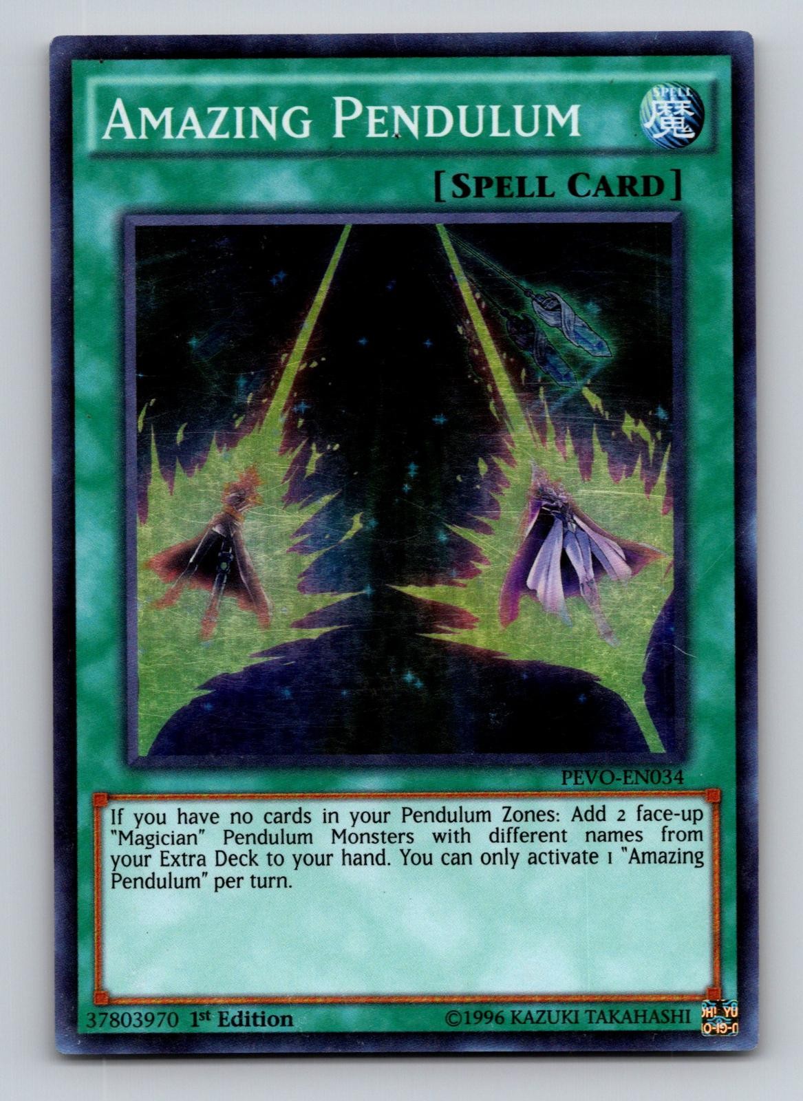 Amazing Pendulum PEVO-EN034 Super Rare Yu-Gi-Oh 1st Edition