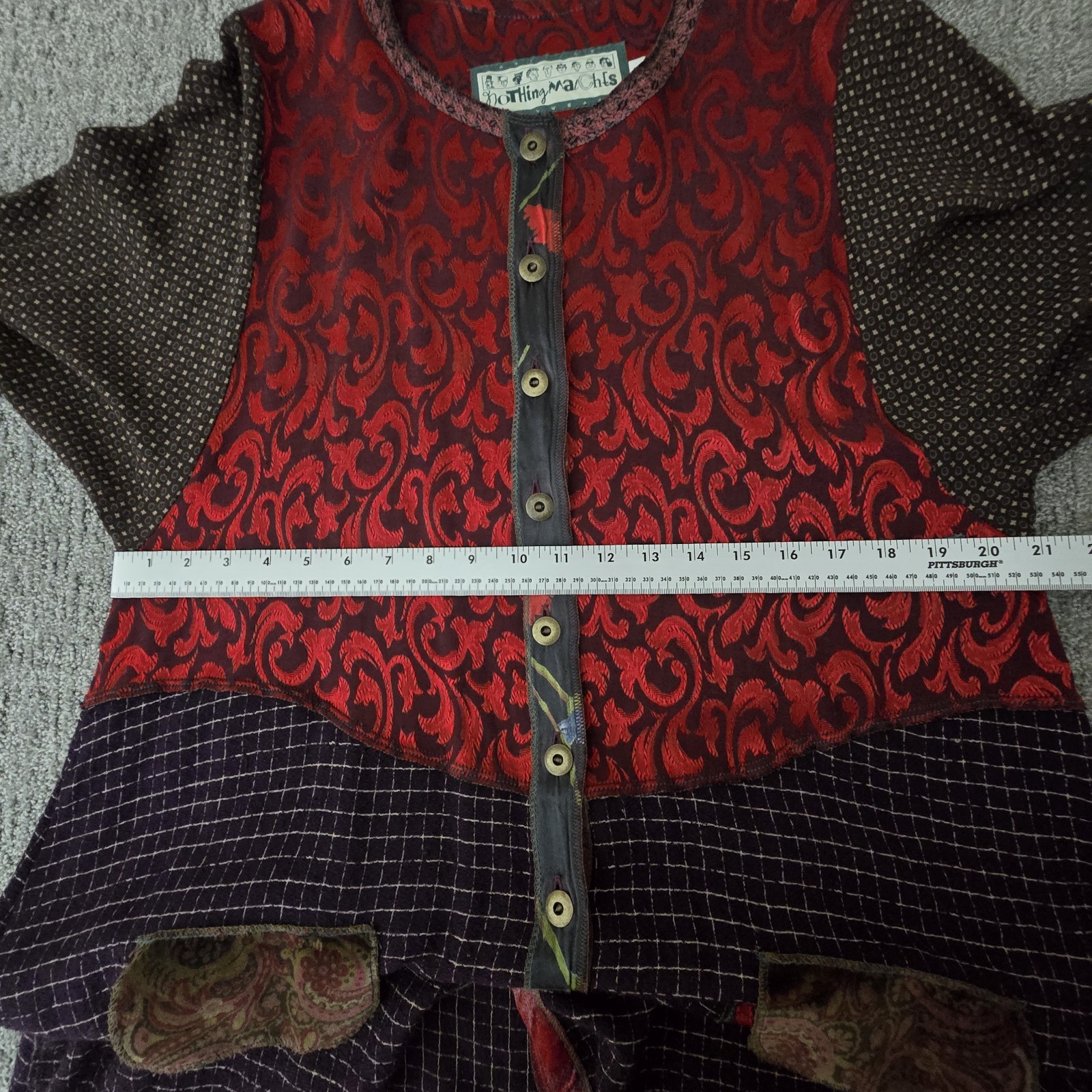 Nothing Matches Patchwork Tunic Top Boho Lagenloo… - image 4