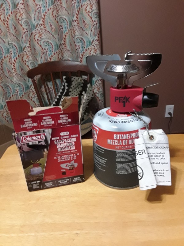 Coleman Peak One Butane coleman peak 1 camping backpack stove 3001 series NIB