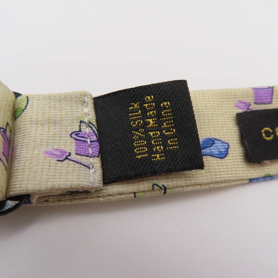 Countess Mara 领结丝绸黄色橙色紫色灯屋 2.5 英寸宽自领带 — 第 4/4 张图片