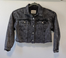 Ashley Vintage Charm  Women's Small Gray Denim Jacket