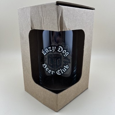 The BREWERS Grimm LAZY Dog BEER Club LE Release No. 27 COLLECTIBLE Glass NIB!New