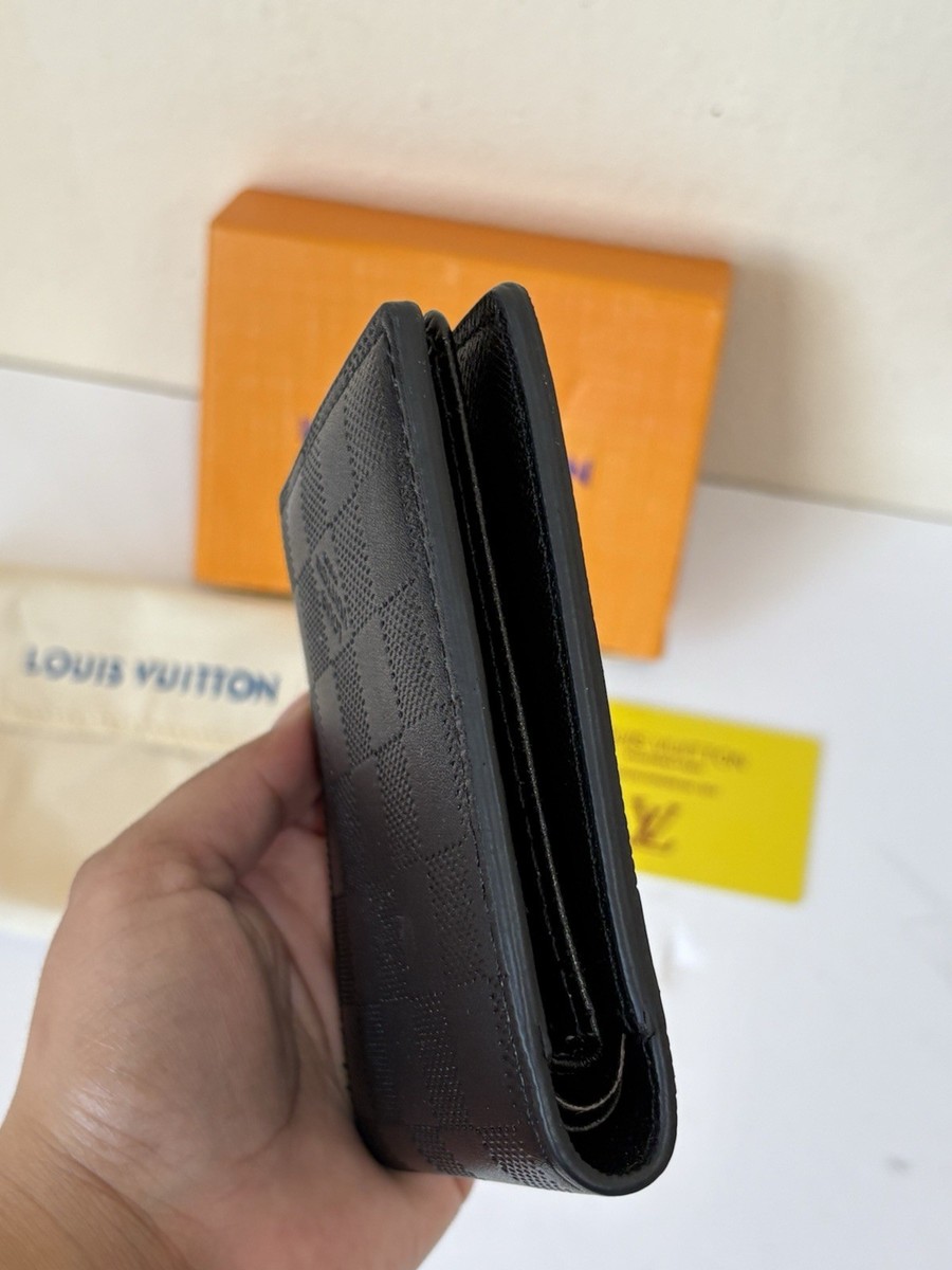 Louis Vuitton Bifold Damier Graphite Men Wallet Black
