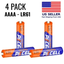 4 Pack AAAA 1.5V Ultra Alkaline LR61 Batteries Pkcell for Stylus Fast Shipping