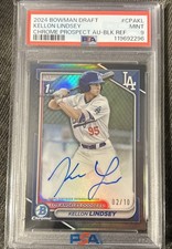 2024 Bowman Draft Kellon Lindsey Black Refractor Auto 2/10 PSA 9