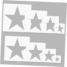 8 PCS Large Star Stencil for Painting,Star Stencils Different Sizes STAR