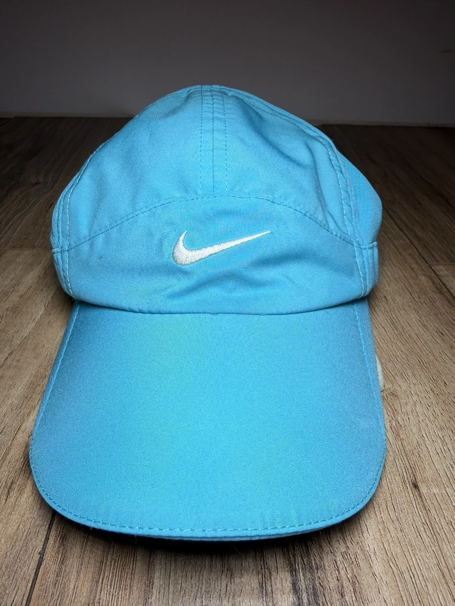 Nike Dri Fit Tailwind Running Hat Aqua Blue 7 Panel Y2K Strapback FeatherLight Nike Hat Cap Strap Back Featherlight Dri Fit Tailwind 7  main image 3