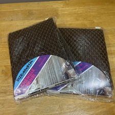 Vintage Chenille Curtain Brown Window Panel 40" x 81"  100 Popcorn 2 Panels NOS