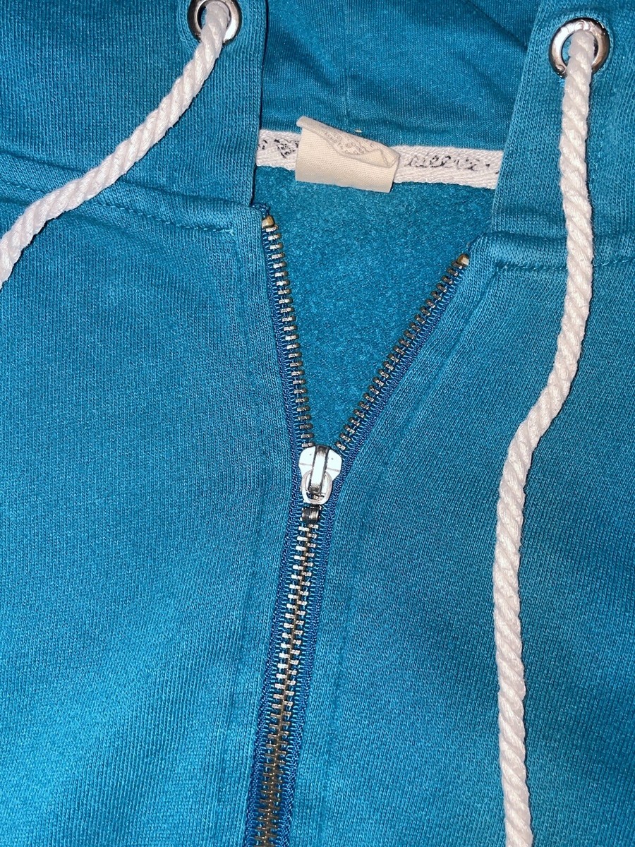Vintage Roxy Zip-Up Hoodie Turquoise XL | eBay