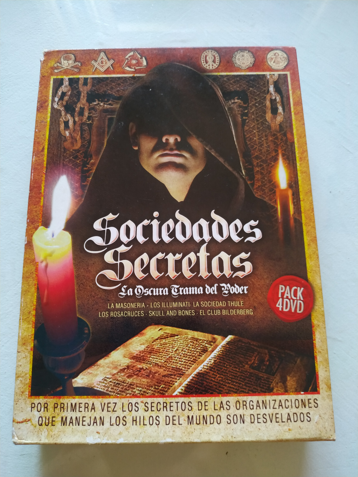 Secret Societies Dark Power Plot 4 x DVD Spanish English Reg 2 ESP 3T