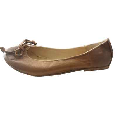 NWT! Vintage Shoe Company Brown Leather Ballet Flats