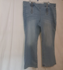 terra sky womens flare leg high rise jeans plus 26w NWT