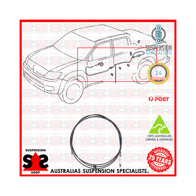 Cable Pull, Fuel Filler Cap/Flap Unit Suit TOYOTA Hilux 3.0 D-4D 4WD (KUN26)
