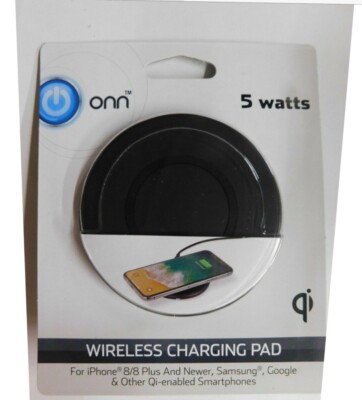 ONN 5W WIRELESS CHARGING PAD-IPHONE 8/8PLUS & NEWER-SAMSUNG/GOOGLE