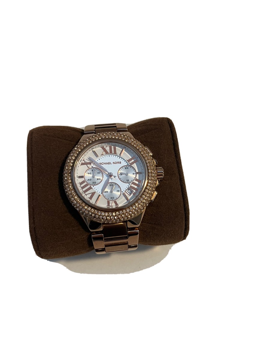 Rose gold stone covered Michael Kors watch. NWT Michael Kors Channing Rose Gold Stainless Steel Quartz  main image 4