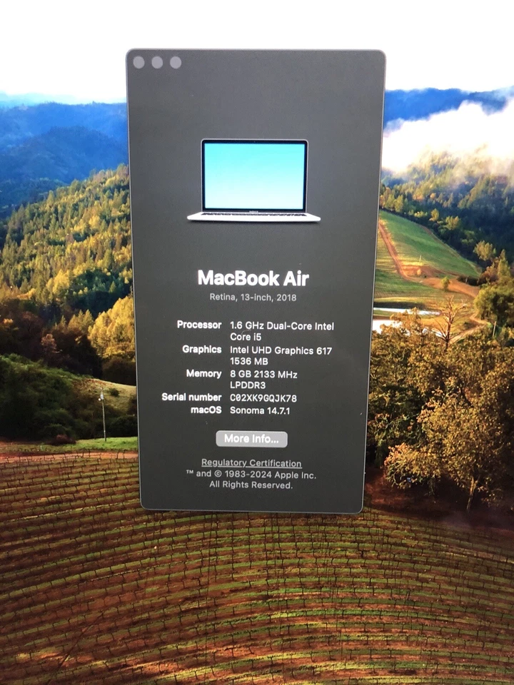 Apple MacBook Air 13" 2018 · i5 · 8GB · 120GB, photo 4 of 5