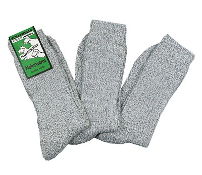 Wellness Socken Winter Damen und Herren mit Wolle & Plüschsohle 3 Paar CH 549
