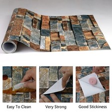 Nourilife Brick Wallpaper Peel and Stick Wallpaper 17.5" X 480"Self-Adhesive ...