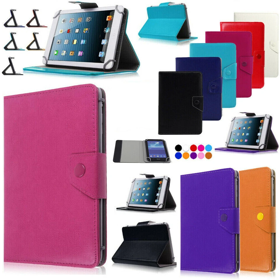 Universal Case Leather Cover Stand For Samsung Galaxy 9.7 10" 10.1" Tab Tablet - Image 2 of 4