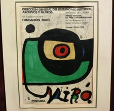 Joan Miro 1893-1983 Madrid contemporary art museum lithograph ltd ed poster 1978