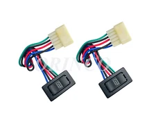 2) RS311 -  NEW UNIVERSAL 5 PRE-WIRES POWER DOOR LOCK/POWER WINDOW ROCKER SWITCH