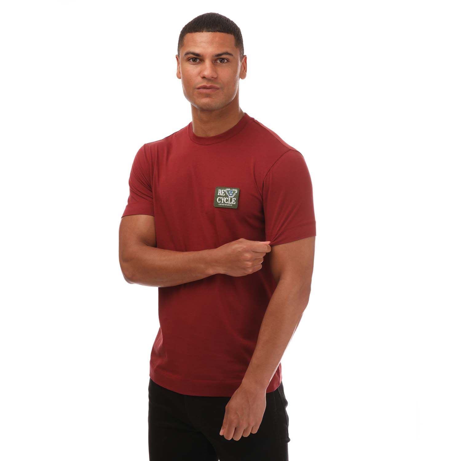 Футболка Herren от Armani Regular Fit Baumwolle Kurzarm из коллекции Rot 14490₽