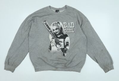 Gilden Damen Pullover Sweatshirt grau Polyester Größe M - Bad Girl