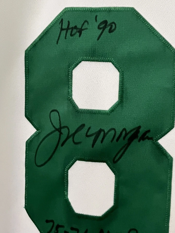 Joe Morgan Signed Cincinnati Reds St. Patrick’s Day “Big Red Machine" Jersey JSA - Image 3 of 4