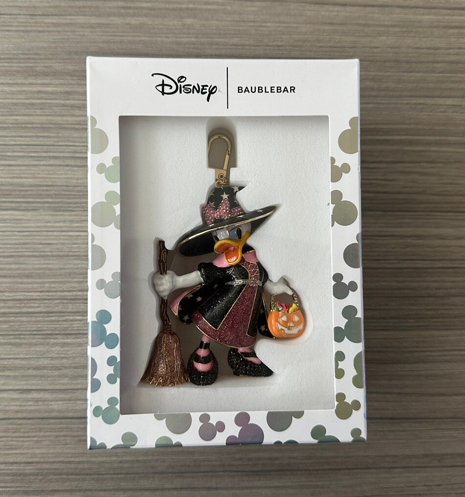 NIB BaubleBar X Disney Halloween Daisy Duck Witch Glow-In-The-Dark