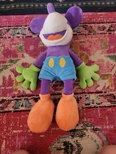 NWT Mickey Mouse 20" plush stuffed animal neon Authentic Original Disney Parks
