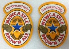 45 -  NEW CASTLE BROWN ALE . Brewery Beer Pub Coasters THE ONE AND ONLY New