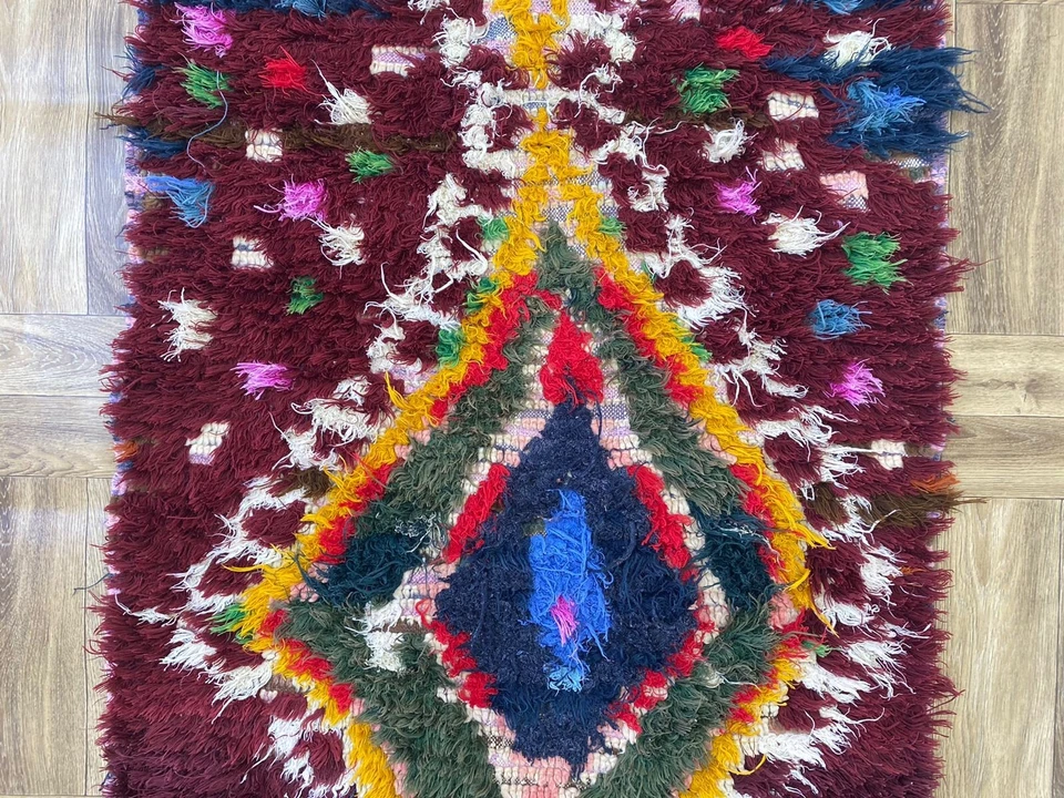 Fluffy Shaggy Runner Rug Contemporary Modern Solid Area Rug Shag Hallway 2.7x5ft - Image 4 of 4