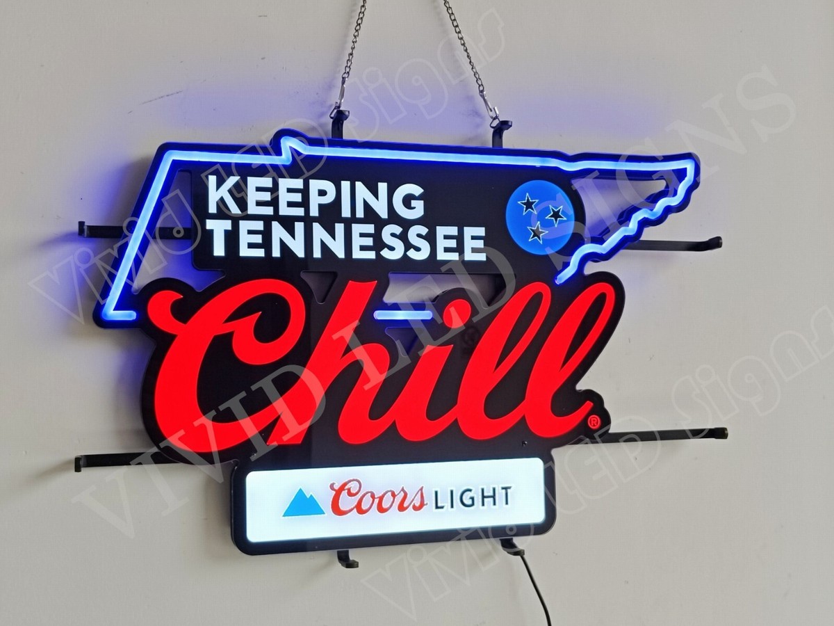 Beer Lager Keeping Tennessee Chill Vivid LED Neon Sign Light Lamp