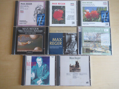 8 CD´s-Max Reger-Hiller Variationen, Suite im Alten Stil, Sinfonietta op.90 u.a.