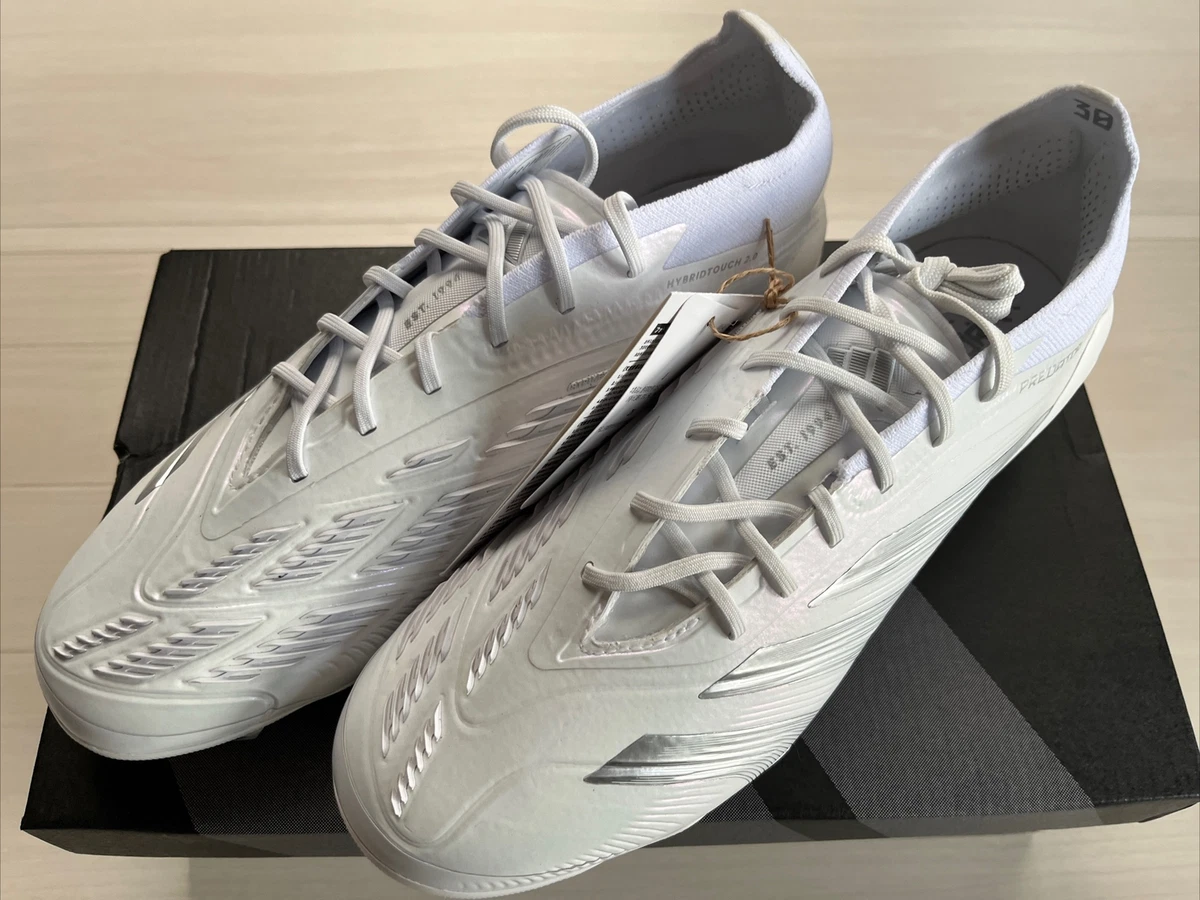 adidas PREDATOR ELITE HG/AG IG5423 White/Silver Metallic Men's adidas PREDATOR ELITE HG/AG IG5423 White/Silver Metallic Men's