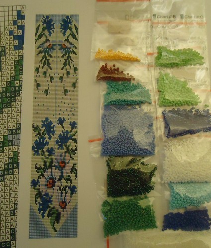 Kit for making a necklace gerdan. Beading Loom Pattern. #K6b - Picture 2 of 4