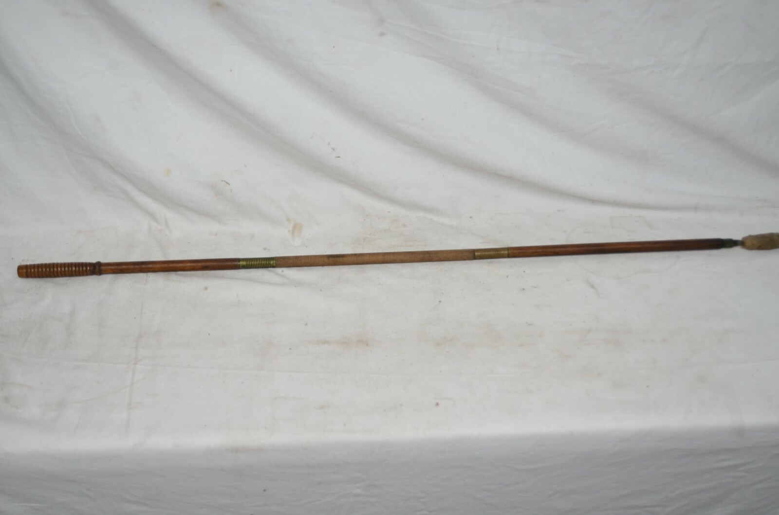 Wood Brass Cleaning Rod Gun Rifle Shotgun Barrel Wadding 3 Piece Wooden