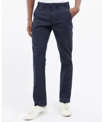 Barbour Glendale Chino Pants Navy 42 x 32