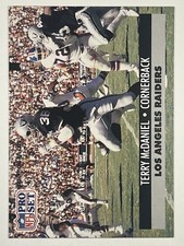Terry McDaniel #192 1991 Pro Set Los Angeles Raiders