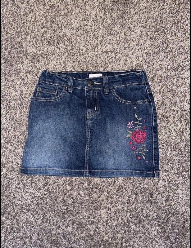 girls size 8 jean skirt with adjustable waist 