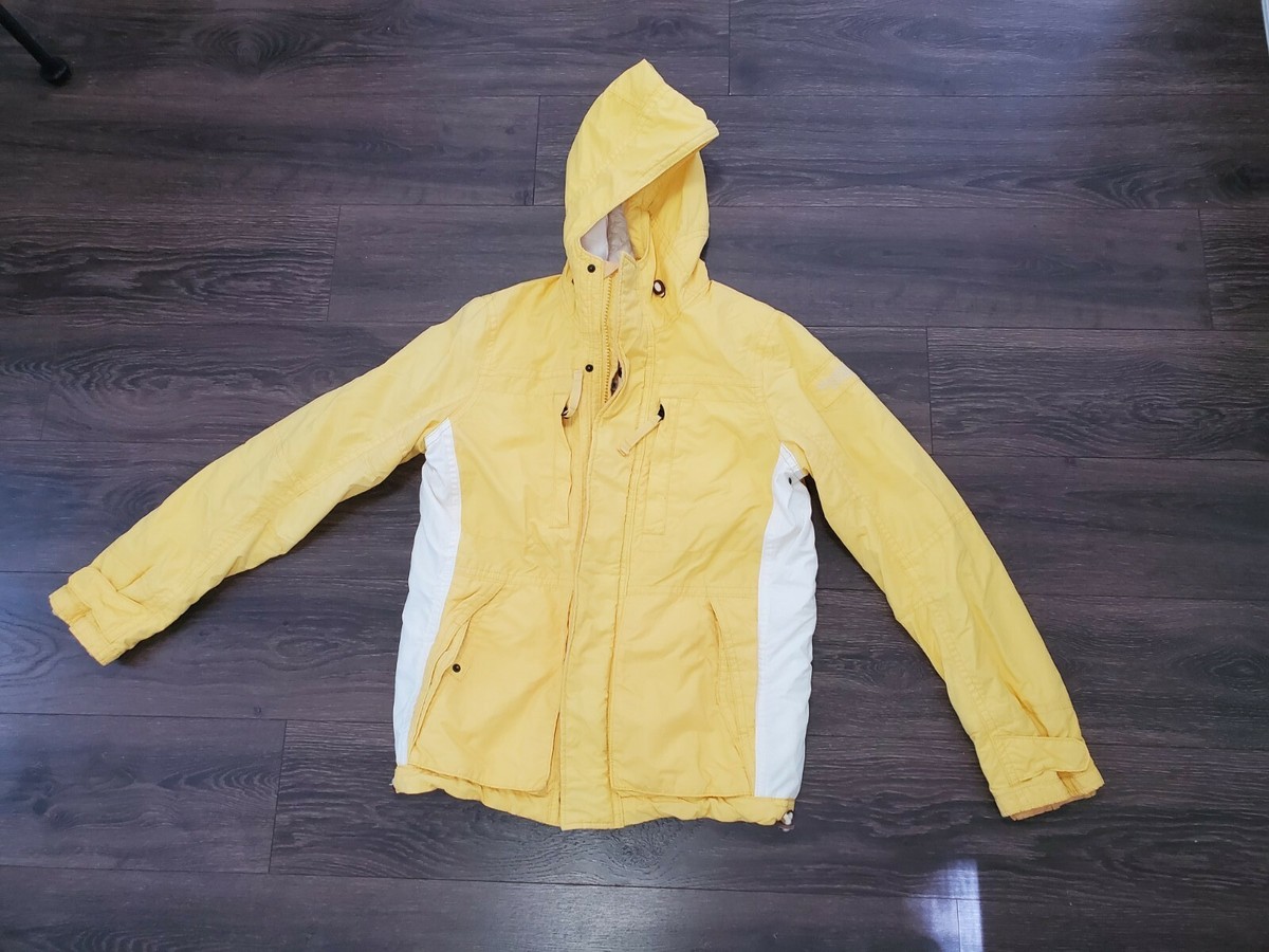 New w/Tags Abercrombie & Fitch Fish Hawk Cliff Yellow Jacket 