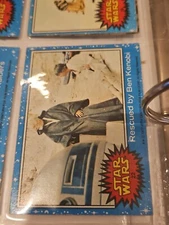 1977 star wars card trading collectible 20th century fox card #22 Rescued By Ben