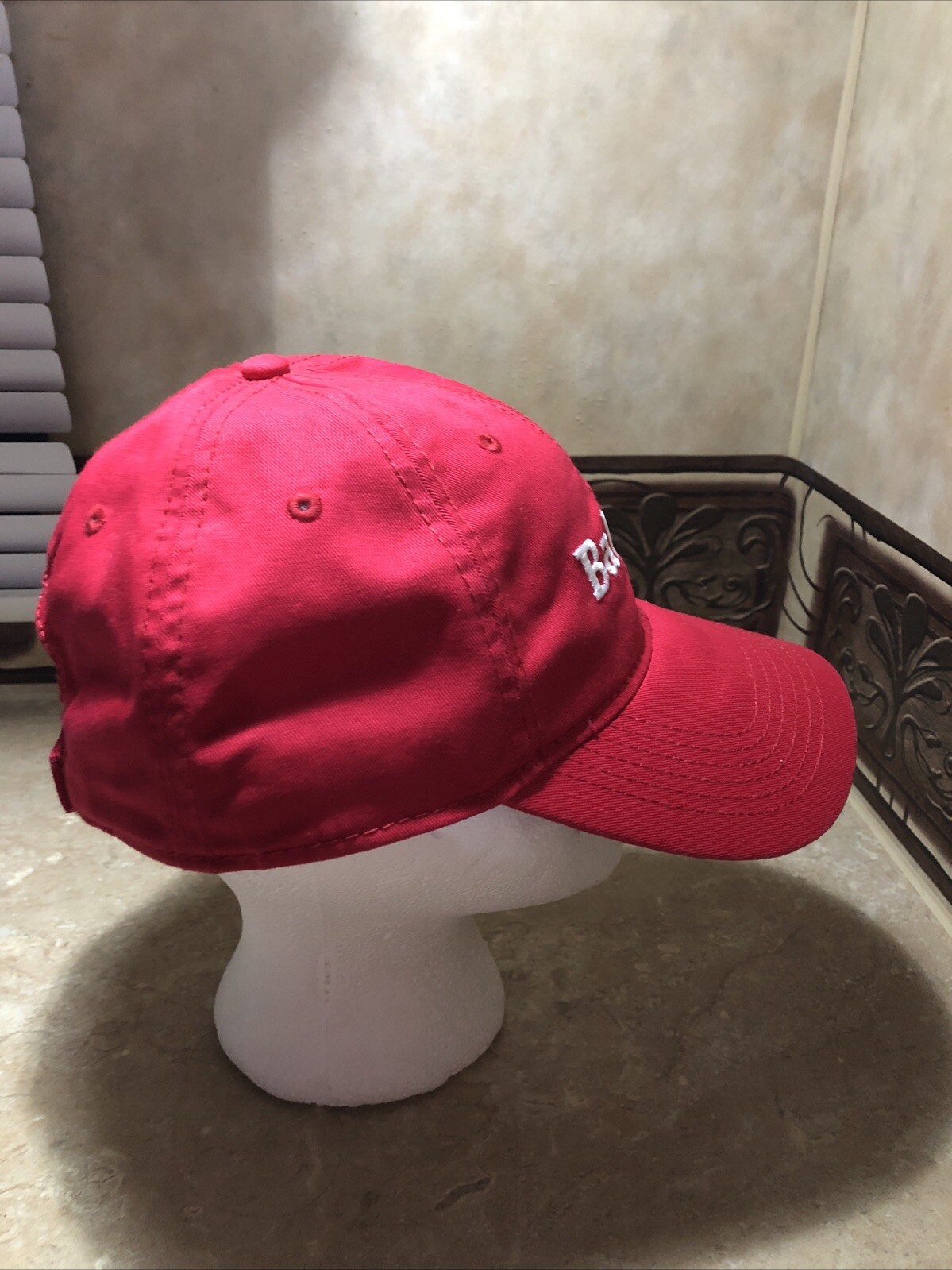 Red Balashi Adjustable Strapback Baseball Hat/Cap… - image 4