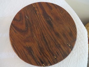 Lazy Susan Turntable Reclaimed Wood 17 Inch Round Old Barn Wood