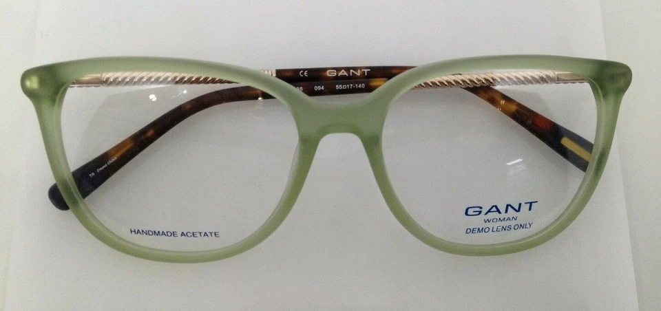 Armação de óculos feminina de plástico GANT GA 4036 verde claro fosco 094 55-17-140 - Imagem 4 de 4