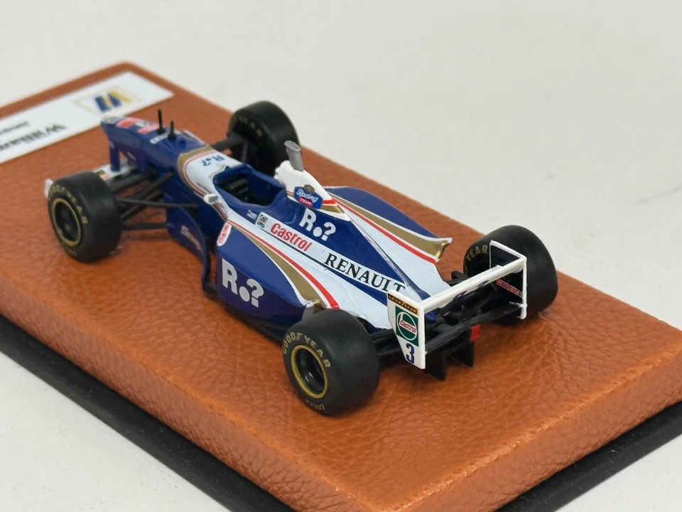 1/43 Williams FW19 de 1997 temporada F1 Jacque Villeneuve base de cuero JPN215 Foto 2 de 4