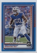 2025 Panini Donruss Optic Neon Blue Prizm /399 Greg Rousseau #88 1q03